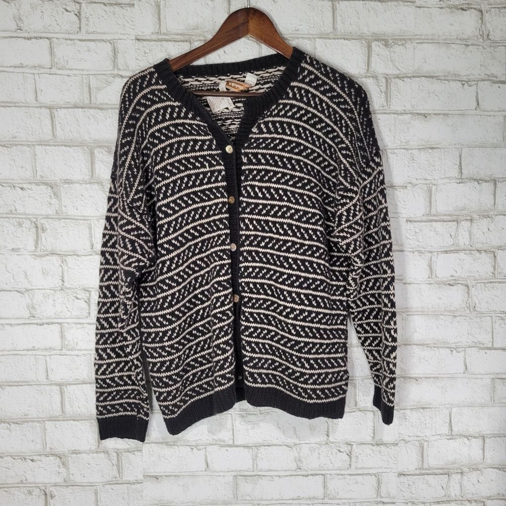 Michelle Stuart hand knit sweater jacket